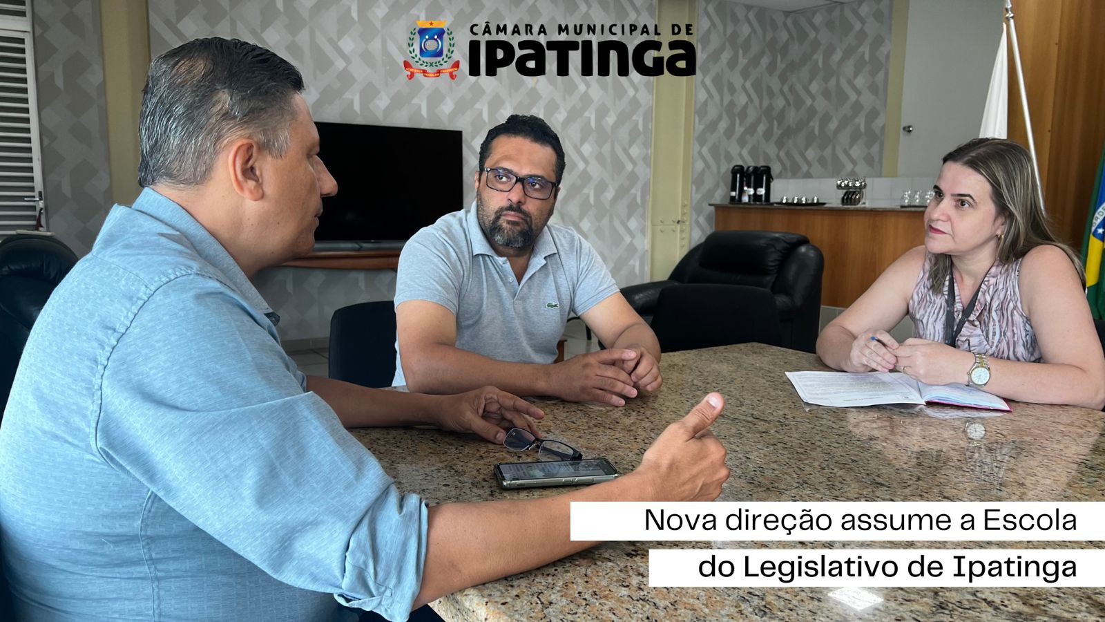 Nova direção assume a Escola do Legislativo de Ipatinga